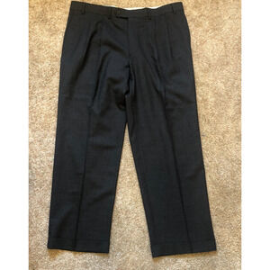 Lauren Ralph Lauren Men's Charcoal Gray Total Comfort 100% Wool Pants Size 36x29